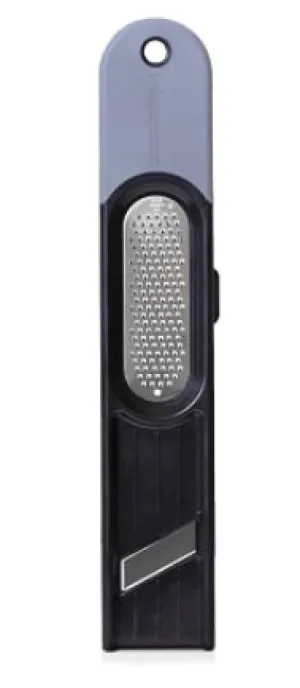 3-In-1 Ginger Grater Tool - Black & Grey