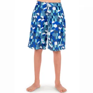 Boys Boardshorts Blue Hexagons