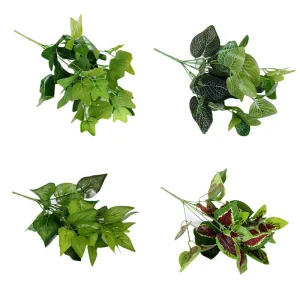 Bulk 12" Outdoor Greenery Plants Bush UV Resistant Shrubs