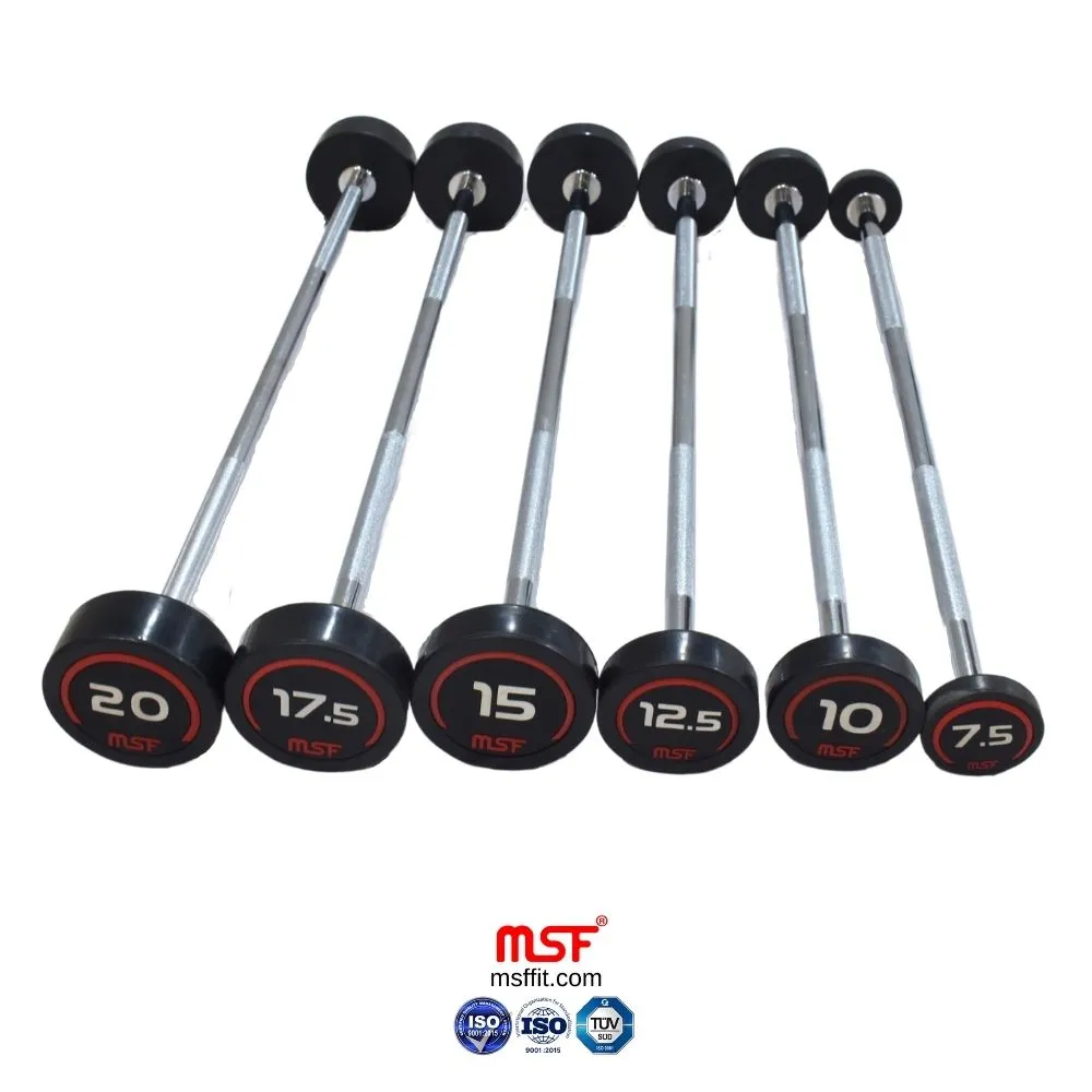 Fix Straight Barbell TPR Coated