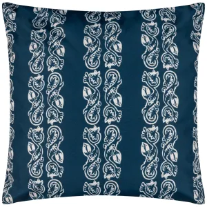 Kalindi Stripe Outdoor Cushion Navy