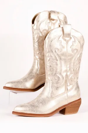 MIA Kelsha Gold Cowgirl Boot